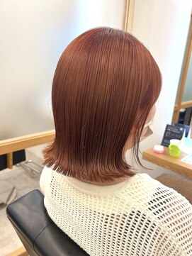 リュクスバトーバイトリコ 船橋南口店(Luxe BATEAU by tricot) ピンクオレンジ/ボブ