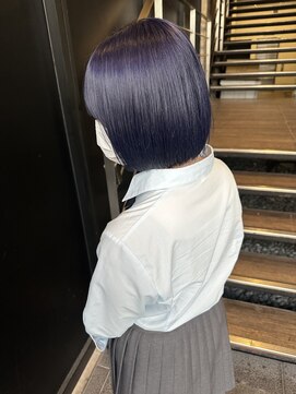 ロンド レア 天神大名店(Lond Le’a) デザインカラー/レイヤーカット/ウェットヘア/オリーブベージュ