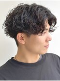 波巻きパーマ　メンズ名駅名古屋