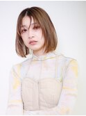 肩上丸みボブ（高田馬場美容院BASSA)
