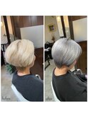 透明感抜群ハイトーンシルバーカラー【別府】