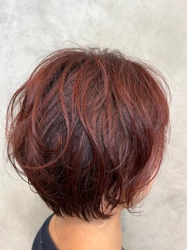 オーガニック ヘアサロン クスクス(organic hair salon kusu kusu) 秋色×グラボブ