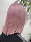 ペールピンクカラー/ピンクカラー/ケアブリーチカラー