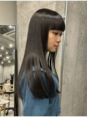 大人ボブ/ストレート/グレージュカラー/前髪/髪質改善[登戸]