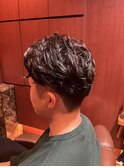 銀座　理容室　ナチュラルパーマ　ビジネスヘア