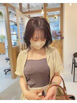 レル(lelu)&nbsp;くびれボブに透明感カラー