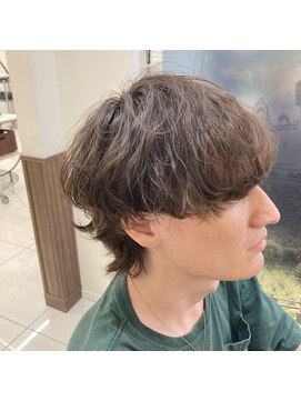 アールモンドヘア新世界 ♯メンズ波巻パーマ♯ゆる巻パーマ