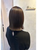 20代30代大人外ハネ/ミディアムボブ/切りっぱなしボブ