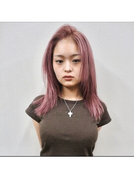 ワンインチ(1 inch) ピンクカラー/ブリーチ/ダブルカラー/ベビーピンク