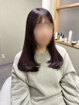 ヤヤ 浅草(yaya.) ラベンダーピンクカラー×ローレイヤースタイル