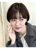 【岩田莉奈】ナチュラルレイヤーショートでひし形シルエット新宿