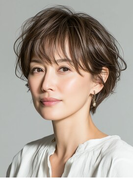 ビフィーノ リルネ(Bifino Rilune) クラゲヘアー/小顔/ココアベージュ/オリーブグレー/川西