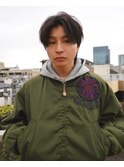 men’s/メンズ/リバースセンターパート/ニュアンス/ダウンパーマ