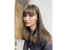 【1.5ヶ月以内】顔周りカット+リタッチカラー+トリートメント ￥13750