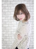大人可愛い☆ヘルシーベージュナチュラルボブ