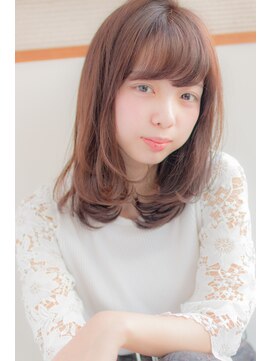 ヘアメイク パッセージノエ 浜田山店(Passage noe) エアリー愛されナチュラルワンカールミディ