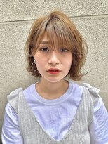 シー バイ ロンド 新宿(Sea by Lond)&nbsp;【佐藤健太郎】大人可愛い外ハネミルクティーベージュ小顔ボブ