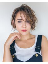 ピズム(PISM)&nbsp;耳かけニュアンスイメチェンボブ/フォギーベージュ