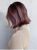 ボブミディアムショート外ハネボブ美髪_ba243542