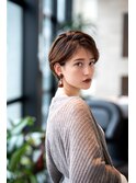 AUSTIN☆大人かわいい前髪セシルカットココアブラウンネオウルフ