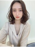 ワンホンミディアム_グレージュ_大人かわいい