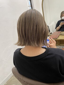 プティパ(Petit pas) 外はねボブ×ミルクティーグレージュ