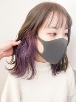 ネオリーブアイム 横浜西口店(Neolive aim)&nbsp;ラベンダーパープル インナーカラー【横浜】