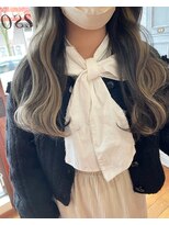 ロッソ ヘアデザイン(ROSSO hair design) オリーブグレー×シールエクステ16枚