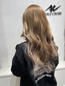 アンク クロス 池袋北口店(ANKHCROSS) 《アンククロス　岩本》ベージュ×ハイライト