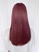 ピンクロング_セクションカラーペールベージュ_ba410141