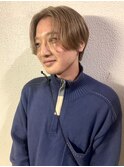 センターパート　メンズハイトーン