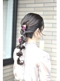 【結婚式にオススメ】ポニーテールアレンジ
