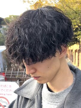 フィフス 渋谷(fifth) メンズマッシュ波巻きスパイラルパーマツイストスパイラルパーマ