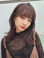 ホスタ 大阪梅田店(fosta)&nbsp;ベージュインナーカラーショートボブレイヤーミディアム前髪