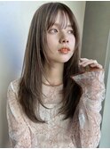 似合わせカット×ミディアム×レイヤー×前髪カット/リタッチ