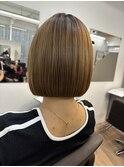 地毛風ストレート　髪質改善ボブ　ボブ　大人ボブ　縮毛ボブ