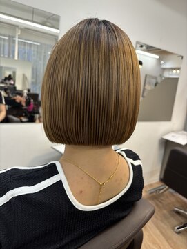 ジ エクト ヴィシア 心斎橋店(The Ect VIXIA) 地毛風ストレート　髪質改善ボブ　ボブ　大人ボブ　縮毛ボブ