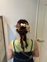 アウラ(AURA)&nbsp;参列ヘア、成人式ヘア、ツインアレンジ