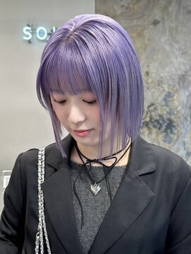 ソル ジングウマエ(SOL JINGUMAE) ミルクティーベージュローライトインナーカラーハイライト