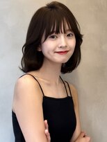 グロー オオミヤ アネックス 大宮(GLROW OMIYA ANNEX) ♪顔周り　レイヤー　ウルフ　タンバルモリ　ダークグレージュ