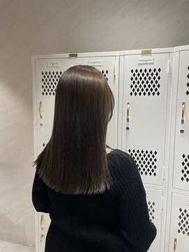 アドア 横浜(ADORE) 【ADORE】ブリーチなしカラー×オリーブベージュ