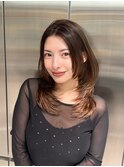 レイヤーカット/小顔に見せるヘア/黒髪/美髪/髪質改善/縮毛矯正/