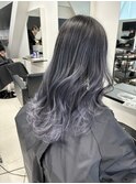 シルバー　バレイヤージュ