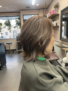 アリ 葛西店(ALi) 白髪ぼかしハイライト 葛西髪質改善｜葛西縮毛矯正