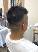 韓国マッシュ/スパイキーショート/ブルーブラック[鎌取］中村