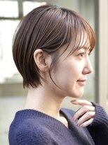 ソワネ 表参道(soigne)&nbsp;表参道大人ショートボブ顔周りレイヤーカットくびれショート40代