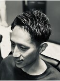 Barber Cut +ナチュラルカール（アイロンパーマ）