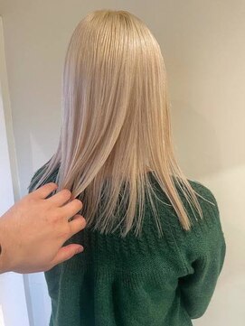 カンナ オーガニック ヘアデザイン(CANNA ORGANIC & HAIR DESIGN) ヴィーガンブリーチ抜きっぱなしぷつっとミディアム