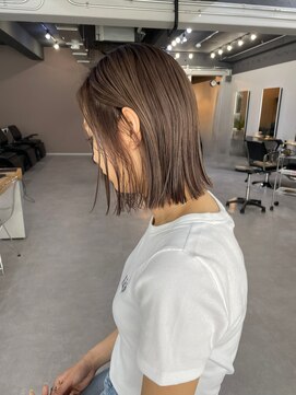 レブ 三条河原町(Reb,) ミルクティーブラウンタッセルボブ