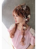 前撮りヘアスタイル